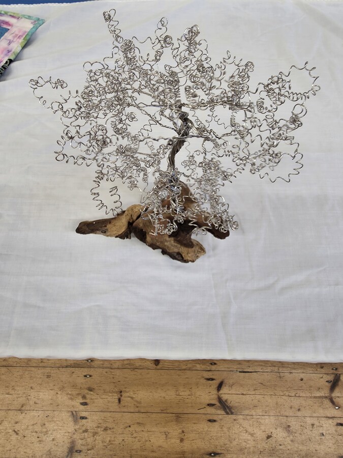 Rosemary  Wirework Tree made at a workshop